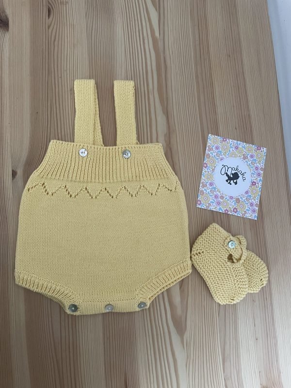Conjunto cotton menino | amarelo