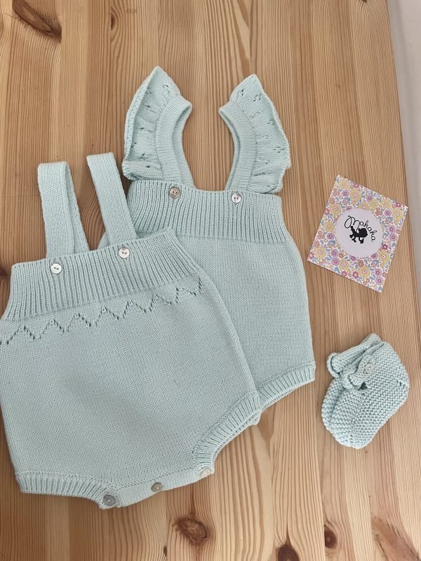 Conjunto cotton menina | verde àgua - Image 4
